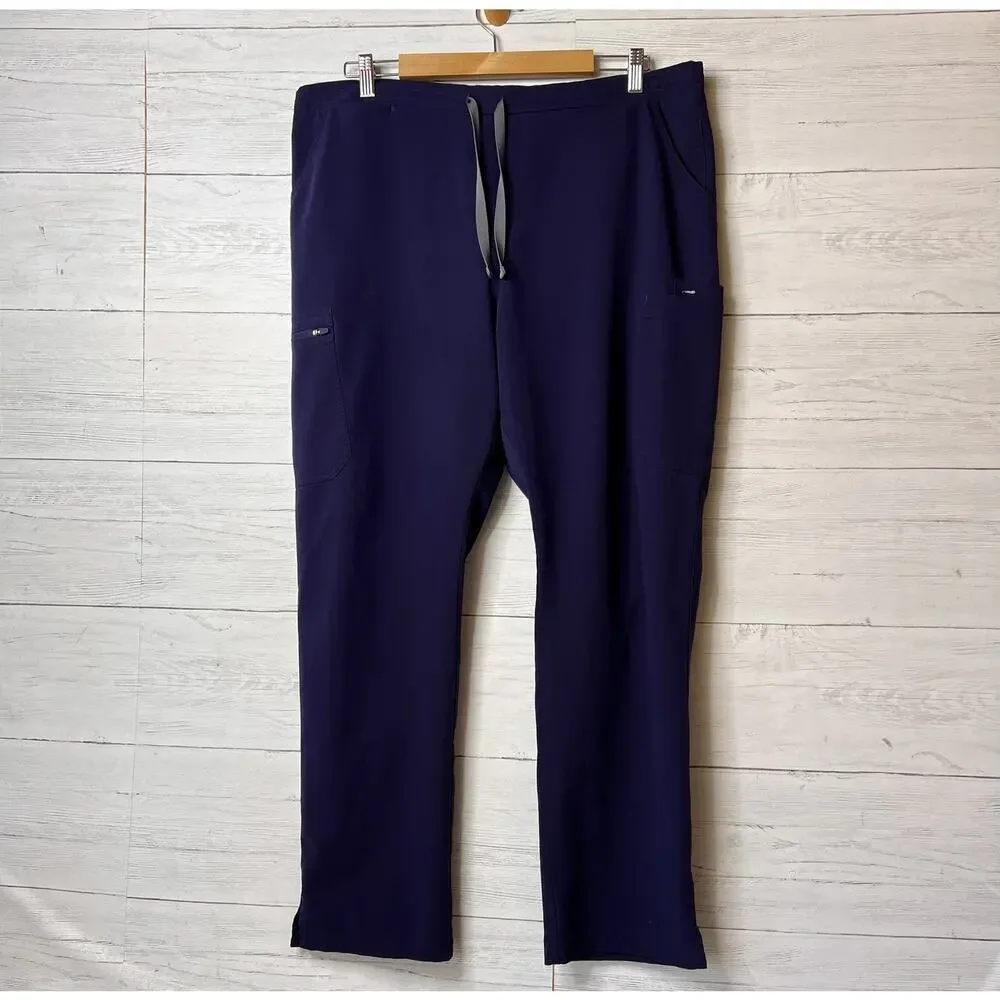 Figs Scrub Pants Mens Size XXL Navy Technical Collection Medical Nursing Pockets